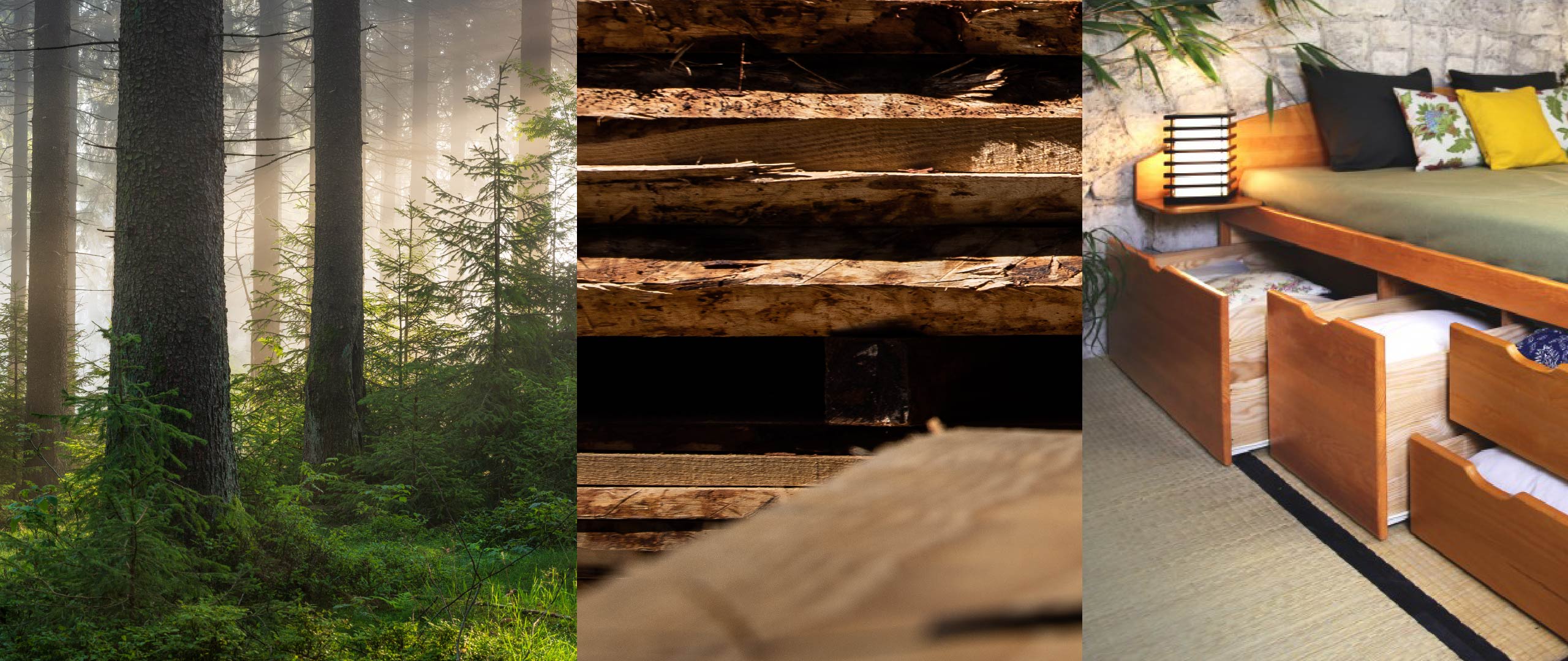 Atelier de fabrication de lits à tiroirs en bois massif